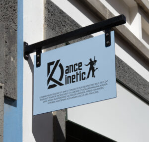 Hanging Rectangle Sign Dance Kinetic